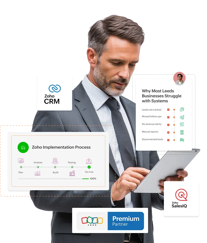 Shyphan consultant delivering Zoho projects setup services for a UK client